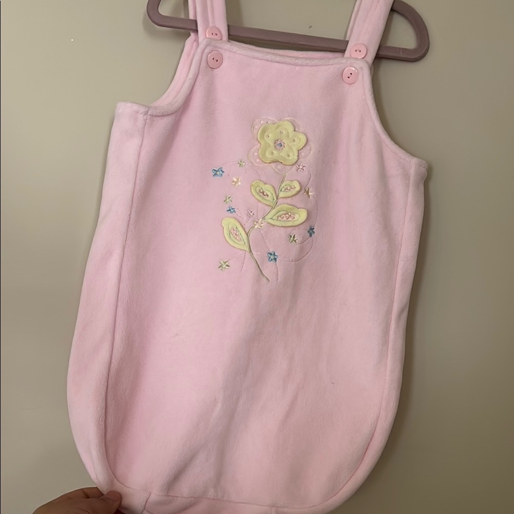 Sears Pink and Yellow Sleep Sacks Pajamas